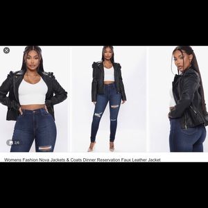 Fashion Nova Faux Leather Jacket